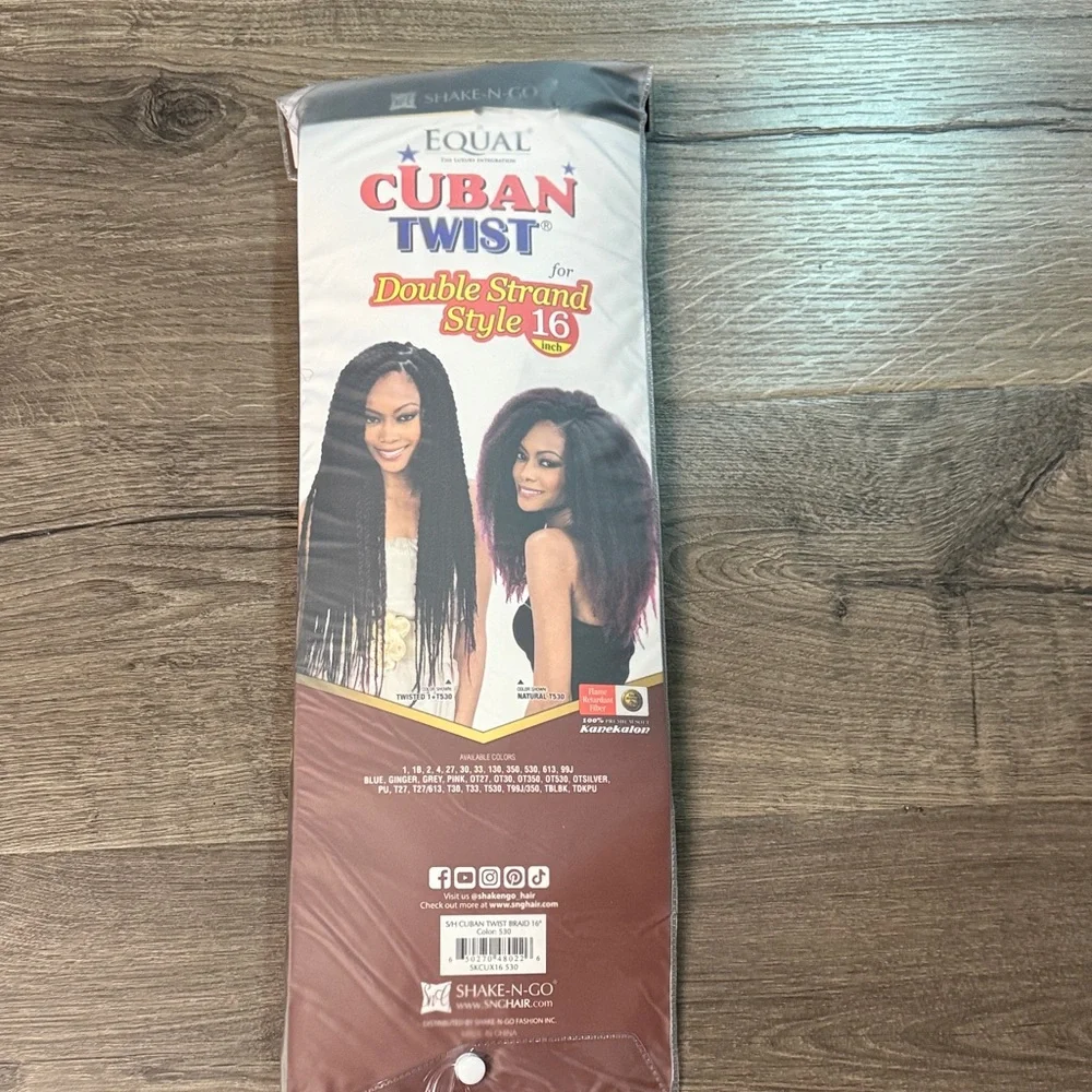 Equal Cuban Twist Hair - Burgundy - Picture 6 of 7